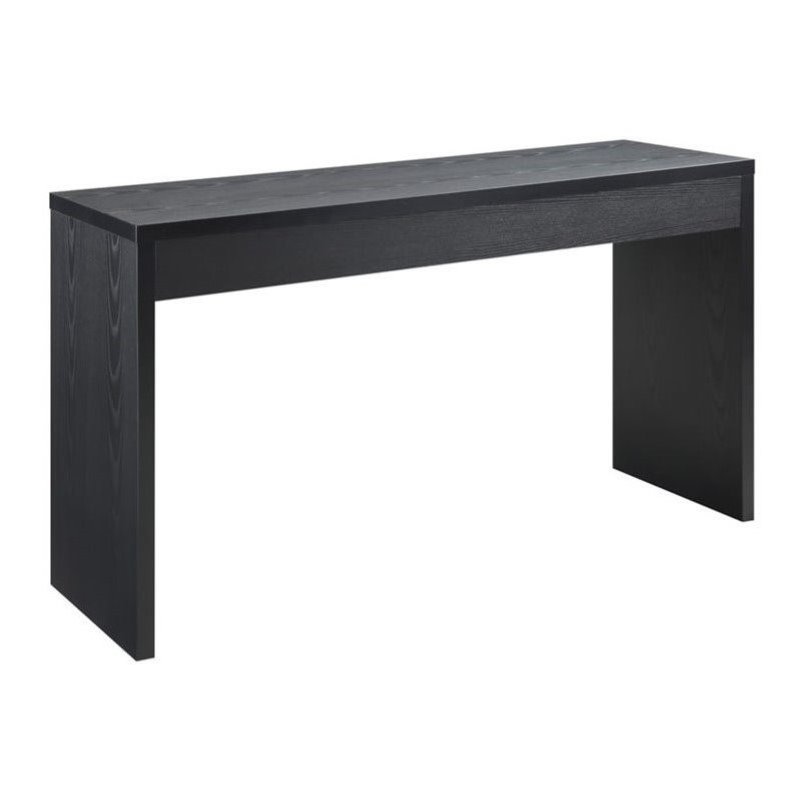 Pemberley Row Wood Black Console Rectangular Easy Assembly 28