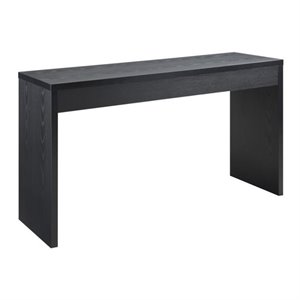 Pemberley Row Wood Black Console Rectangular Easy Assembly 28&quot H x 15.5&quot W x 48&quot D