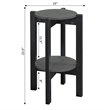 Pemberly Row Medium Plant Stand in Black