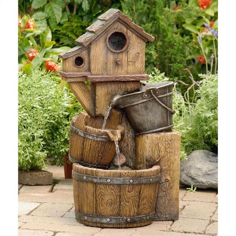 Pemberley Row Polyresin Weatherproof Outdoor Water Fountain 25.8