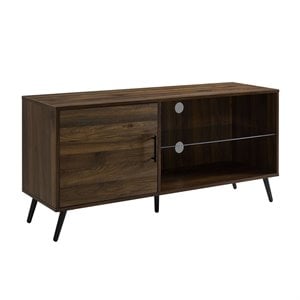 Pemberly Row Engineered Wood TV Stand for TVs up to 52&quot in Dark Walnut