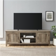Pemberley Row MDF Gray TV Console Rectangular Adjustable Shelves 70