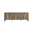 Pemberley Row MDF Gray TV Console Rectangular Adjustable Shelves 70