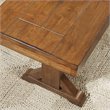 Pemberly Row Wood Dining Bench in Antique Brown