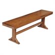 Pemberly Row Wood Dining Bench in Antique Brown