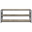 Pemberly Row 2 Shelf Wide Bookcase in Driftwood