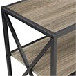Pemberly Row 2 Shelf Wide Bookcase in Driftwood