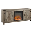 Pemberly Row Modern Wood Fireplace TV Stand for TVs up to 58