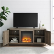 Pemberly Row Modern Wood Fireplace TV Stand for TVs up to 58