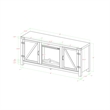 Pemberly Row Modern Wood Fireplace TV Stand for TVs up to 58