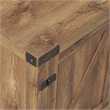 Pemberley Row Laminate Barnwood TV Stand Rectangular Adjustable Shelves 58