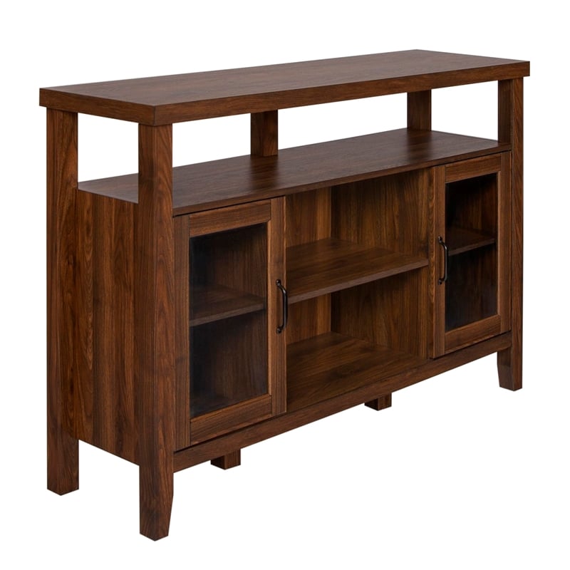 Pemberley Row MDF Dark Walnut Buffet Rectangular Farmhouse 52