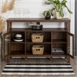 Pemberley Row MDF Dark Walnut Buffet Rectangular Farmhouse 52