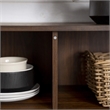 Pemberley Row MDF Dark Walnut Buffet Rectangular Farmhouse 52