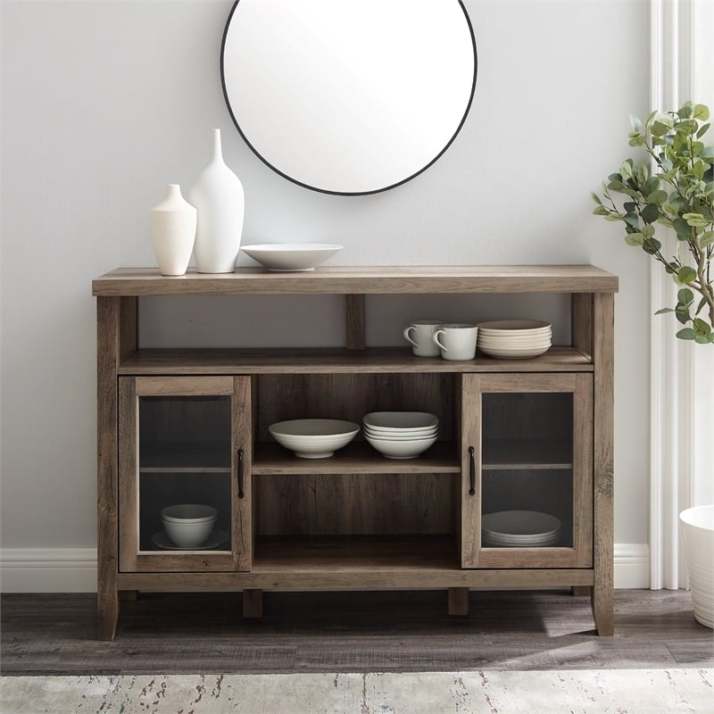 Pemberley Row Wood Gray Buffet Rectangular Durable 35