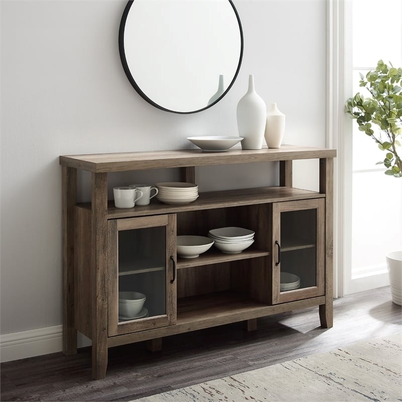 Pemberley Row Wood Gray Buffet Rectangular Durable 35
