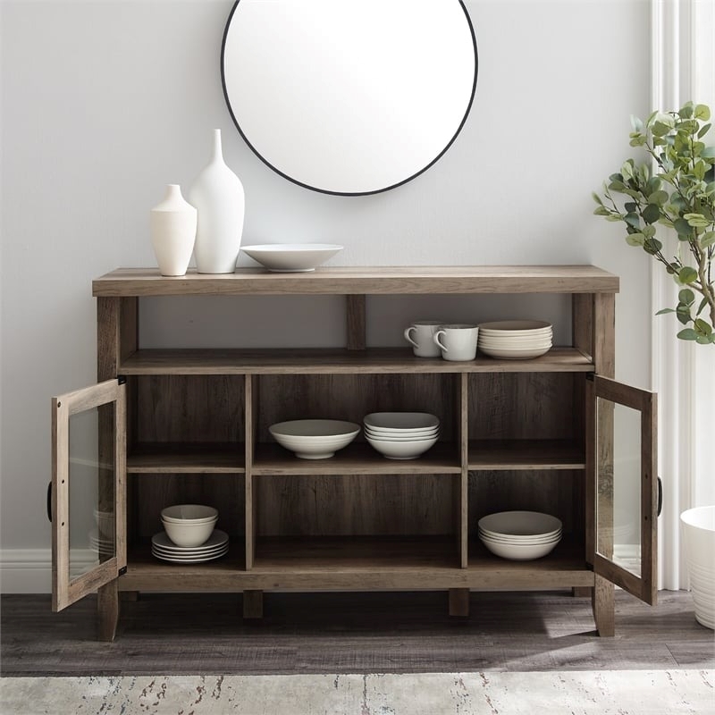 Pemberley Row Wood Gray Buffet Rectangular Durable 35