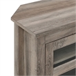 Pemberley Row MDF Gray Wash Corner TV Console Rectangular 44