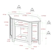 Pemberly Row Traditional Wood Corner Fireplace TV Stand for TVs up to 48