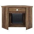 Pemberly Row Traditional Wood Corner Fireplace TV Stand for TVs up to 48
