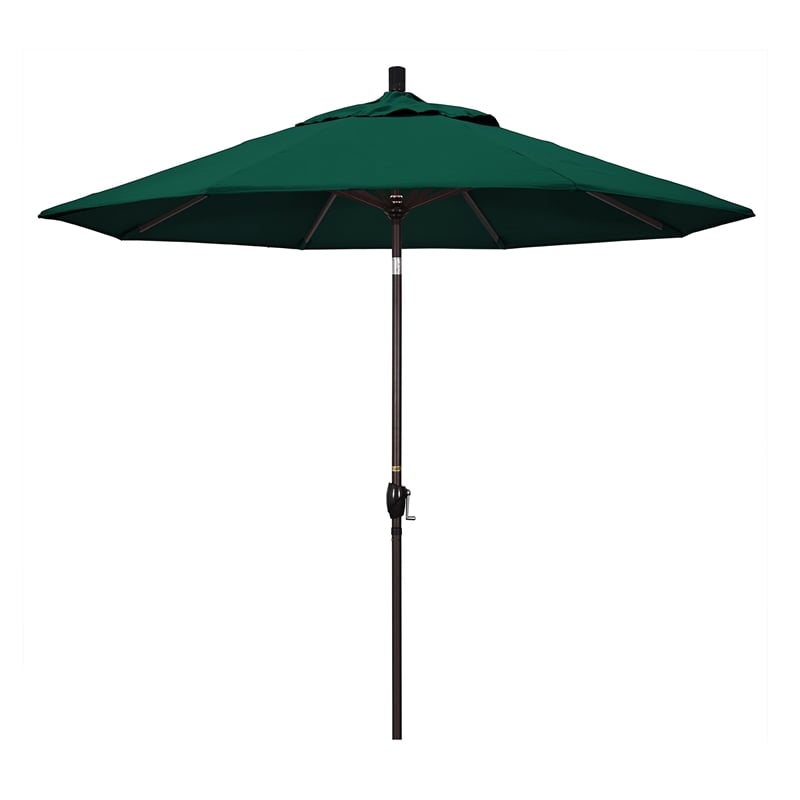 Pemberly Row 9' Patio Umbrella in Forest Green
