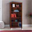 Pemberley Row Particle Board Hansen Cherry 5-Shelf Bookcase Rectangular Simple Assembly 65.25