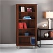 Pemberley Row Particle Board Hansen Cherry 5-Shelf Bookcase Rectangular Simple Assembly 65.25