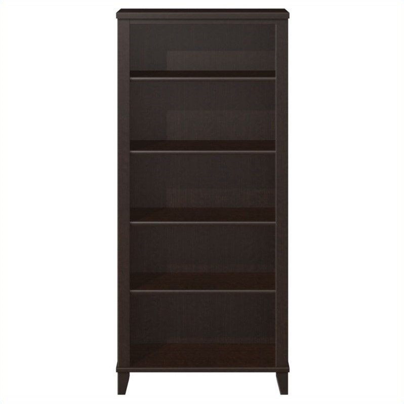 Pemberley Row Wood Mocha Cherry Bookcase Rectangular 65.21
