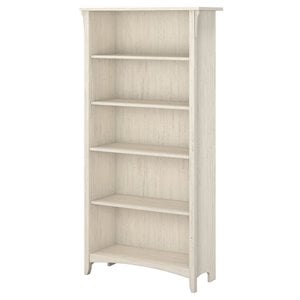 Pemberley Row Laminate Antique White Bookcase Rectangular 62.95&quot Unassembled