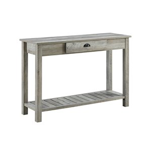 Pemberly Row 48&quot Console Table in Gray Wash