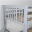 Pemberley Row Solid Wood Gray Bunk Bed Rectangular 80