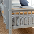 Pemberley Row Solid Wood Gray Bunk Bed Rectangular 80