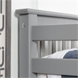 Pemberley Row Solid Wood Gray Bunk Bed Rectangular 80