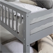 Pemberley Row Solid Wood Gray Bunk Bed Rectangular 80