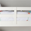 Pemberly Row Traditional Solid Wood Twin over Twin Design Bunk Bed in White