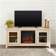Pemberly Row Traditional Wood Fireplace Stand for TVs up to 58