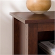 Pemberly Row Traditional Wood Stand Storage Console for TVs up to 70