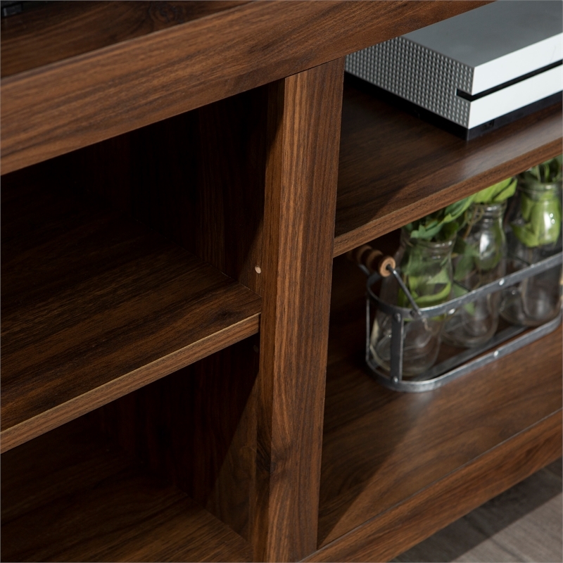 Pemberley Row MDF Dark Walnut Storage Console Rectangular Cable Management 58