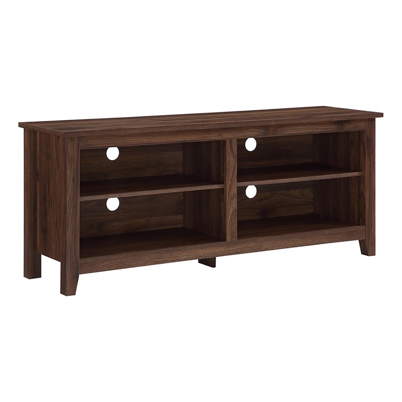 Pemberley Row MDF Dark Walnut Storage Console Rectangular Cable Management 58