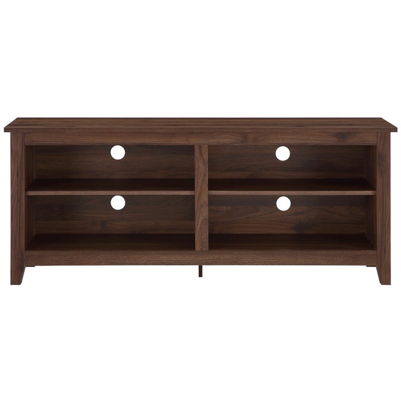 Pemberley Row MDF Dark Walnut Storage Console Rectangular Cable Management 58