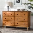 Pemberly Row 6 Drawer Dresser in Caramel