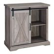 Pemberley Row MDF Gray Wash Accent Chest Rectangular Adjustable Shelving 32