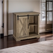 Pemberley Row MDF Rustic Oak Accent Chest Rectangular Sliding Barn Door 32