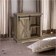 Pemberley Row MDF Rustic Oak Accent Chest Rectangular Sliding Barn Door 32