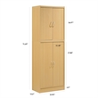 Pemberley Row Wood Beige Kitchen Pantry Rectangular 71.6