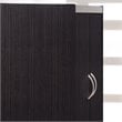 Pemberly Row 4 Door Kitchen Pantry with 4 Shelves in Chocolate Gray