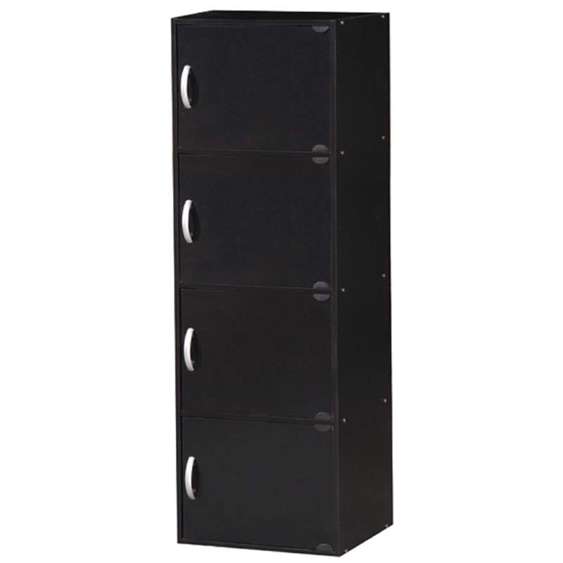 Pemberley Row Black Bookcase Vertical 47.4