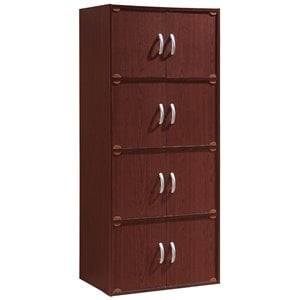 Pemberley Row Wood Mahogany Bookcase Rectangular 54.3&quot Unassembled