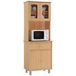 Pemberley Row Beech Kitchen Cabinet Rectangular Transparent Doors 68.4