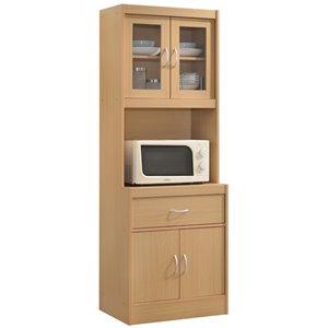Pemberley Row Wood Beech Beige Cabinet Rectangular 70.86&quot H x 23.85&quot W x 15.75&quot D Unassembled